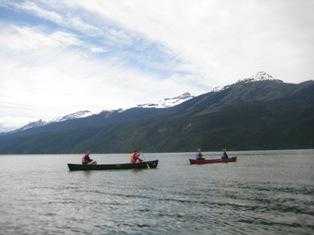 canoeing on clearwater lake